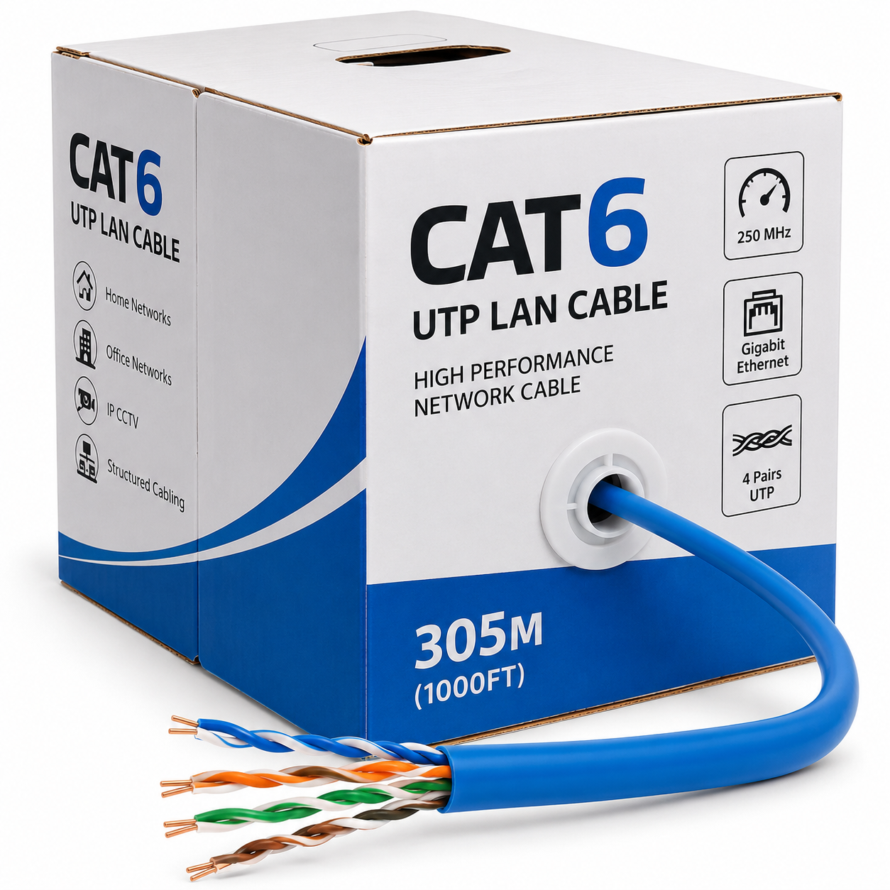 Cat6 UTP Ethernet Cable (305m Box)